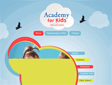 Tablet Screenshot of academyforkidswf.com